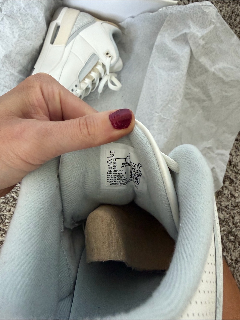 air Jordan 3 retro SE ‘craft ivory’ - Picture 7 of 8